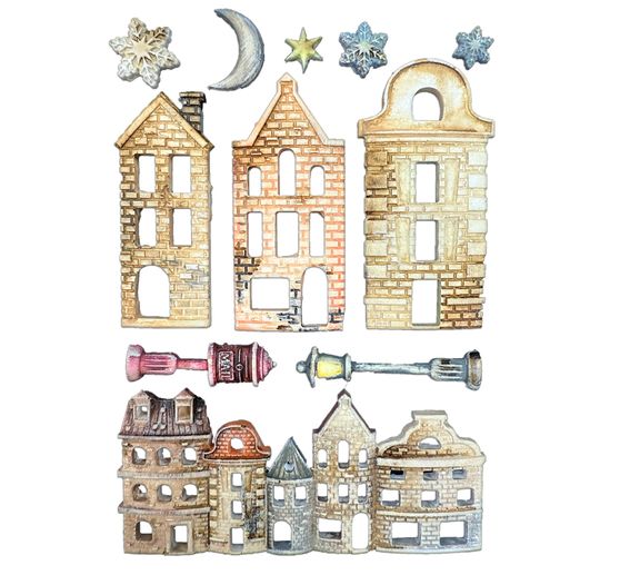 Silikonov&aacute; forma A5 Stamperia "Christmas Village"