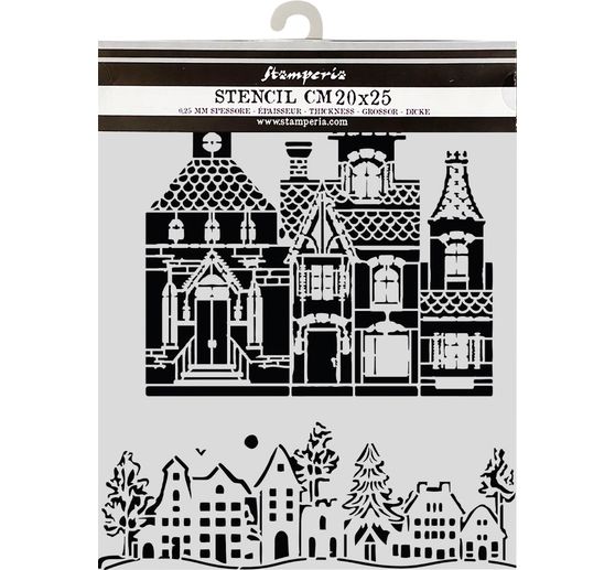 &Scaron;ablona Stamperia "Christmas House", 20 x 25 cm