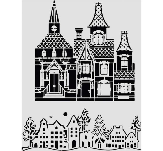 &Scaron;ablona Stamperia "Christmas House", 20 x 25 cm