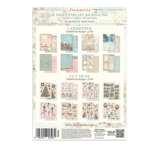 A5 Junk Journal Focus Points Stamperia "Winter Magic"