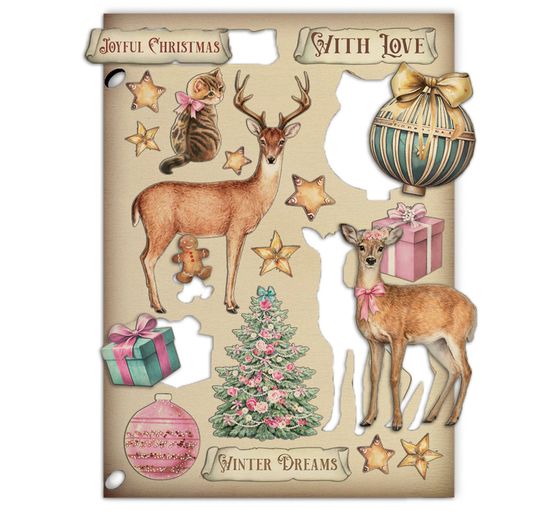 Lasercut motivy Stamperia "Winter Magic"