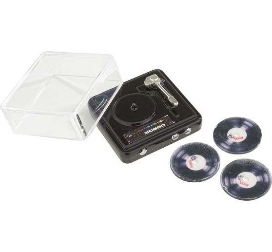 Miniaturn&iacute; gramofon