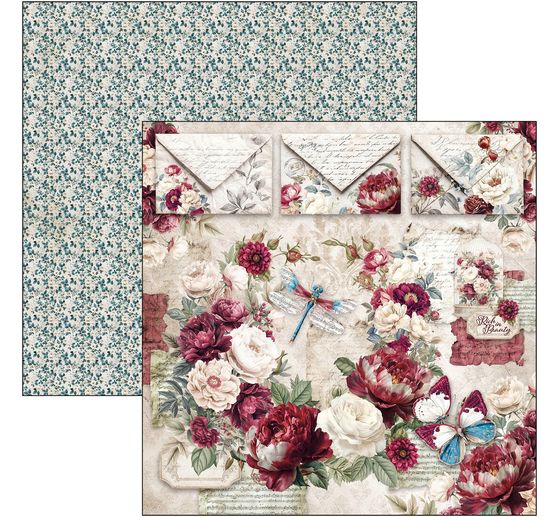 Scrapbook pap&iacute;r Ciao Bella "Bohemian Burgundy"