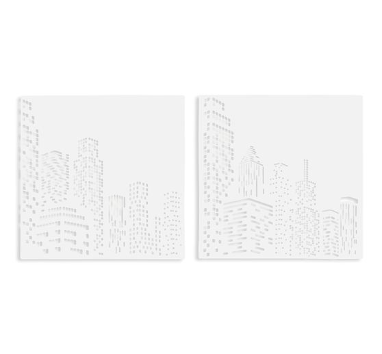 VBS Stencil set "Skyline", 2 pcs.