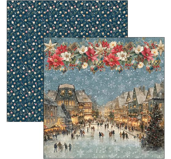 Ciao Bella scrapbook paper "Merry & Bright"