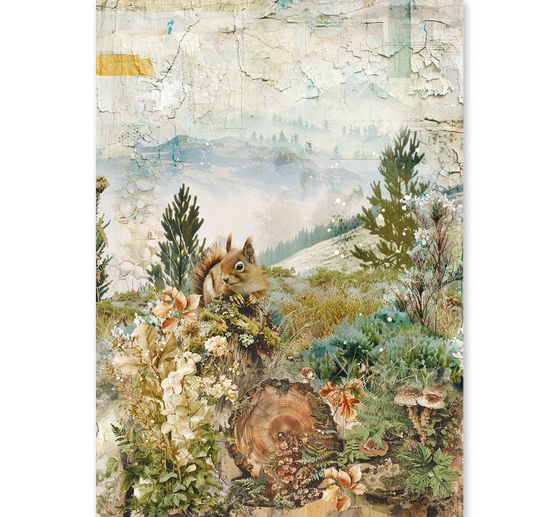 Motiv r&yacute;žov&yacute; pap&iacute;r sada Ciao Bella "The Nature Journal", sada 8 ks