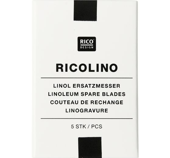 N&aacute;hradn&iacute; čepele pro rydlo na linoryt Rico Design, 5 d&iacute;ln&aacute;