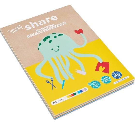 sd&iacute;let kreativn&iacute; řemesln&yacute; blok A5, 40 listů