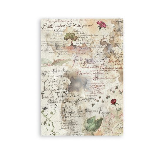 Washi pad Stamperia "Flowers and Poems"