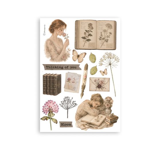 Washi pad Stamperia "Flowers and Poems"