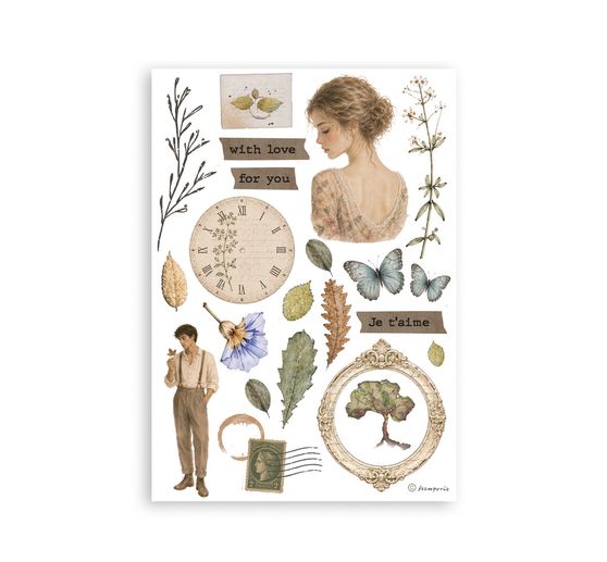 Washi pad Stamperia "Flowers and Poems"