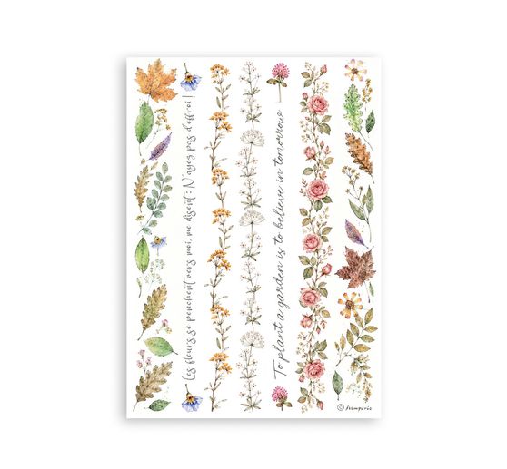 Washi pad Stamperia "Flowers and Poems"