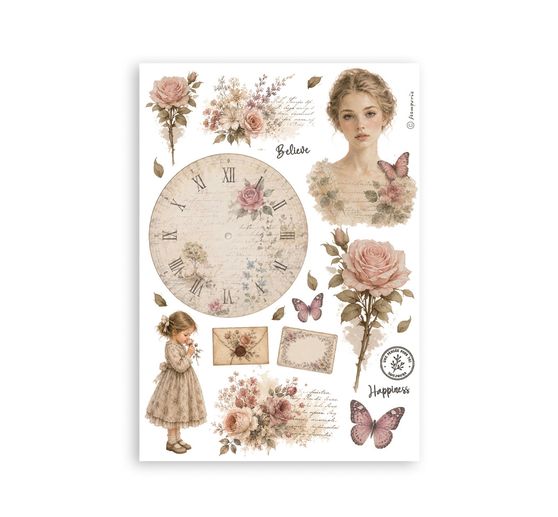 Washi pad Stamperia "Flowers and Poems"