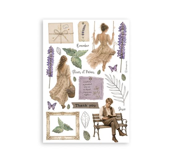Washi pad Stamperia "Flowers and Poems"