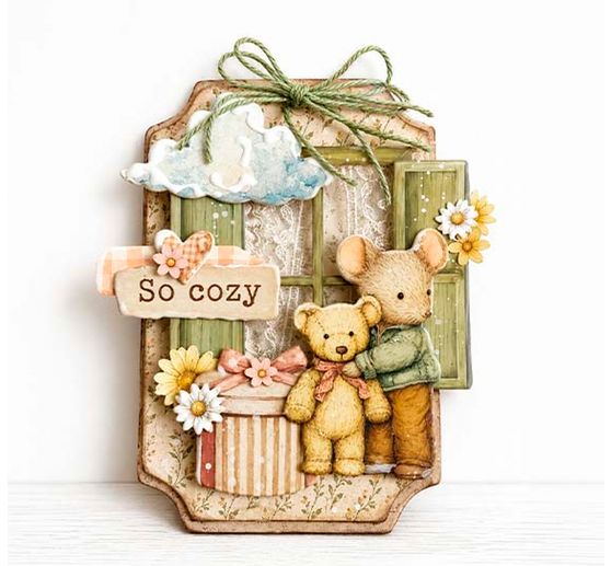 Vystřihovac&iacute; motivy Stamperia "Cozy Family"