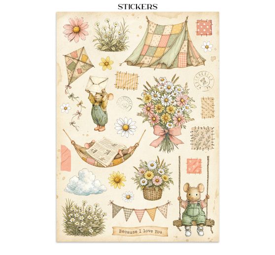 Junk Journal Book Stamperia "Cozy Family"