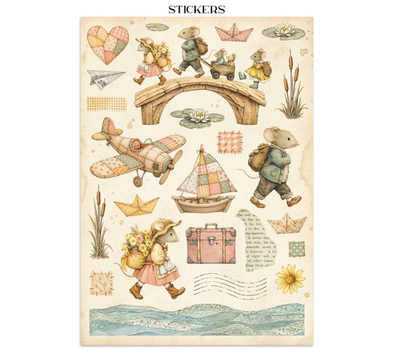 Junk Journal Book Stamperia "Cozy Family"