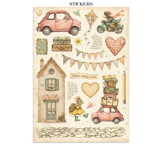 Junk Journal Book Stamperia "Cozy Family"