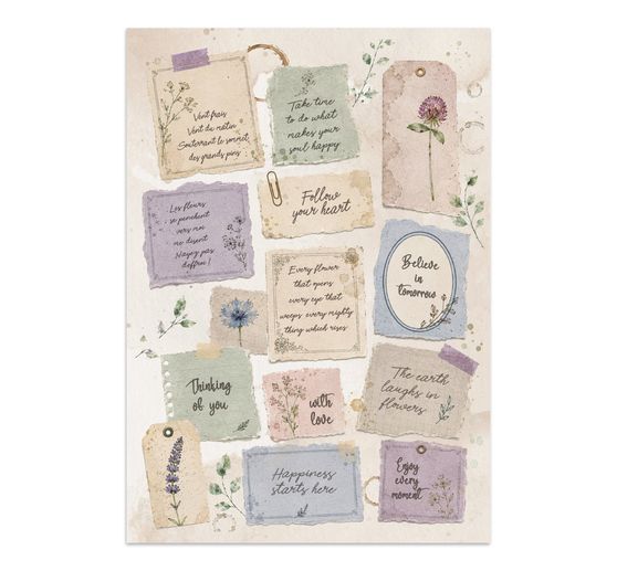 A5 Junk Journal Focus Points Stamperia "Flowers and Poems"