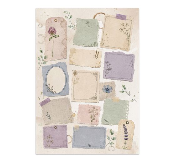 A5 Junk Journal Focus Points Stamperia "Flowers and Poems"
