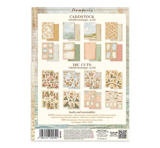 A5 Junk Journal Focus Points Stamperia "Cozy Family"