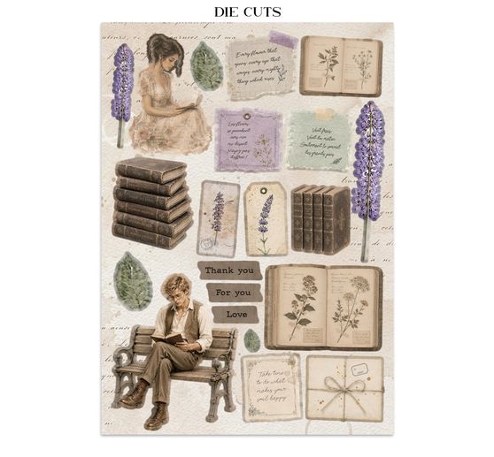 Junk Journal Book Stamperia "Flowers and Poems"
