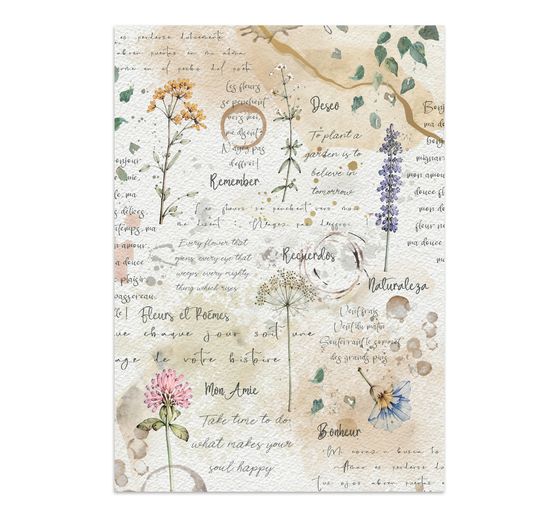 Junk Journal Book Stamperia "Flowers and Poems"