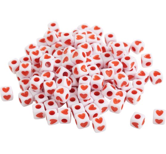 Cube beads "Heart"