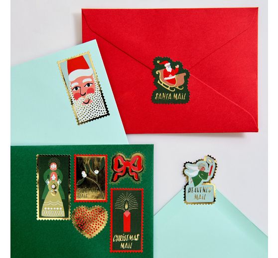 Post stamps sticker "Advent, Advent"