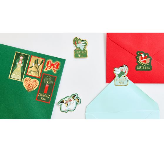 Post stamps sticker "Advent, Advent"