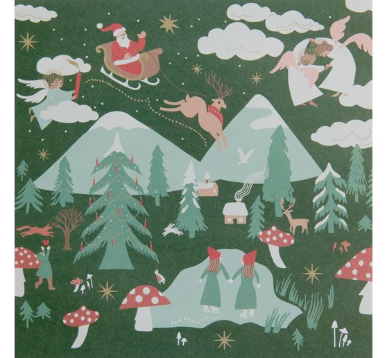Folding sheets "Advent, Advent"