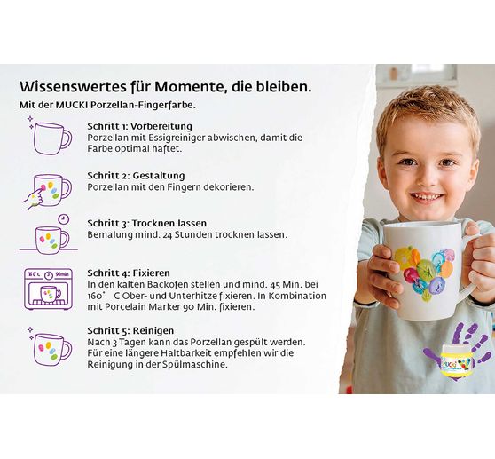 Prstov&aacute; barva na porcel&aacute;n MUCKI, 150 ml