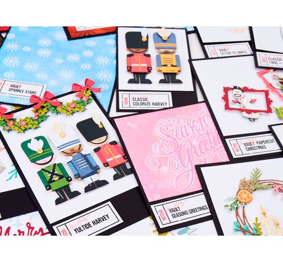 Sizzix Thinlits V&yacute;sekov&aacute; &scaron;ablona "Yuletide Harvey by Tim Holtz"