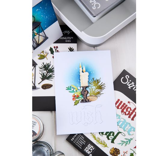 Sizzix Thinlits V&yacute;sekov&aacute; &scaron;ablona "Winter Candlelight by Tim Holtz"