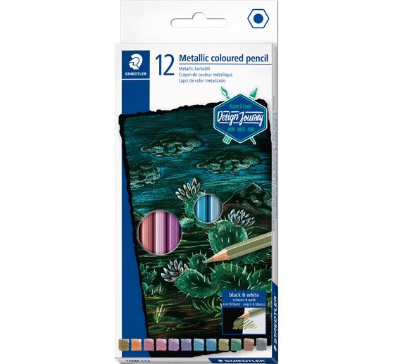 STAEDTLER Coloured pencils "Metallic", 12 colours