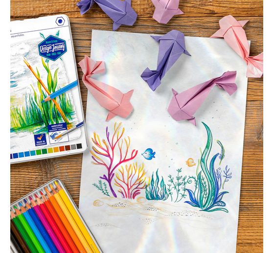 Akvarelov&eacute; pastelky STAEDTLER "Design Journey" v kovov&eacute;m pouzdře