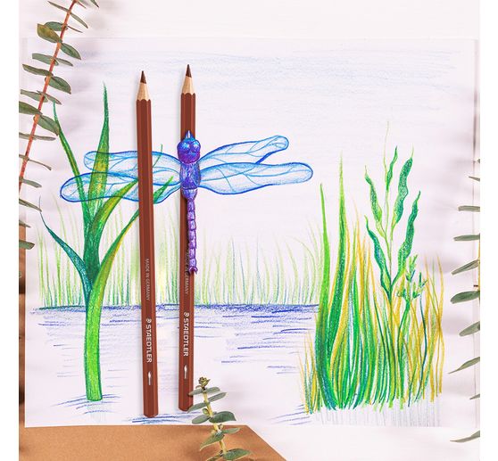 Akvarelov&eacute; pastelky STAEDTLER "Design Journey" v kovov&eacute;m pouzdře