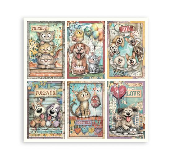 Blok pro scrapbook Stamperia "Furry Friends 2"