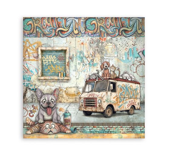 Blok pro scrapbook Stamperia "Furry Friends 2"