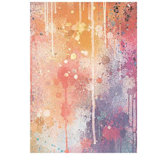 Stamperia Motif straw silk backgrounds "Furry Friends 2", DIN A6, set of 8