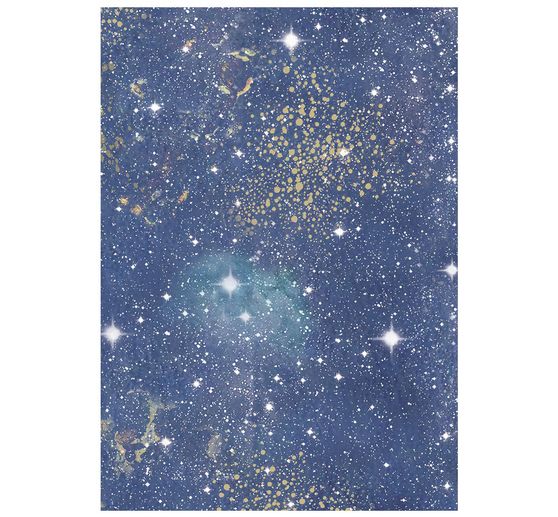 Motiv r&yacute;žov&yacute; pap&iacute;r backgrounds Stamperia "Cosmos", DIN A6, sada 8 kusů
