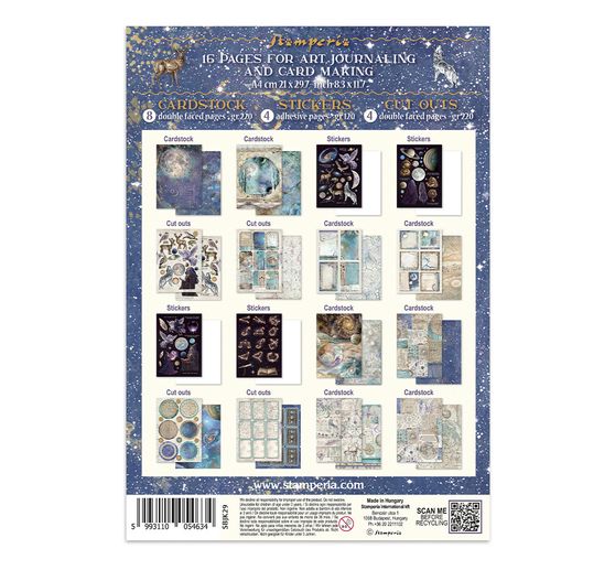 Junk Journal Book Stamperia "Cosmos"