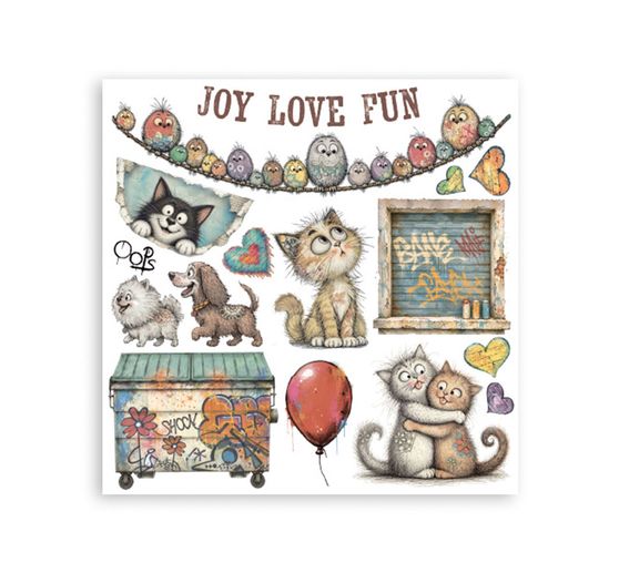 Rub On sada Stamperia "Furry Friends 2"
