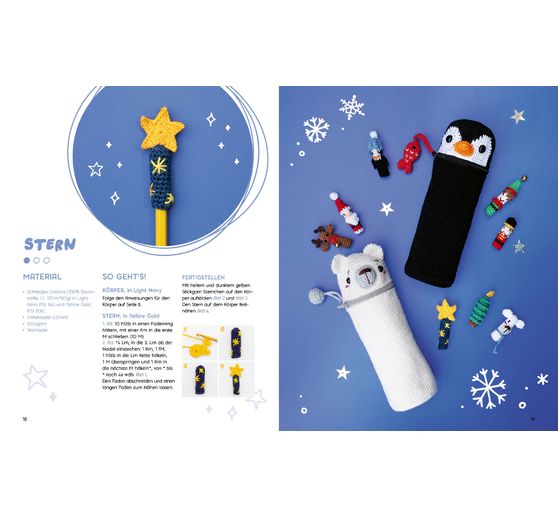 Kniha "Amigurumi Pen Friends - Colorful Christmas"