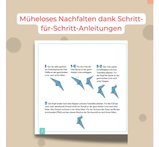 350 Origami papers "Faltzauber durchs Jahr"