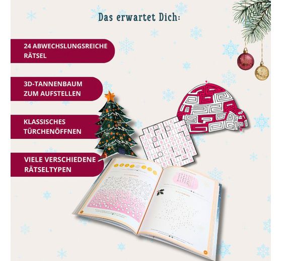 3D adventn&iacute; kalend&aacute;ř "O R&auml;tselbaum" k postaven&iacute; a rozložen&iacute;