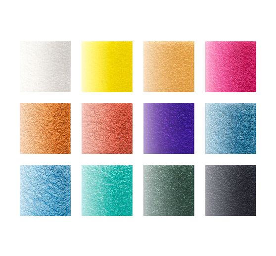 STAEDTLER Watercolour paint set "Metallic", 12 colours