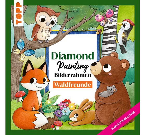Diamond Painting sada "Bilderrahmen - Waldfreunde"
