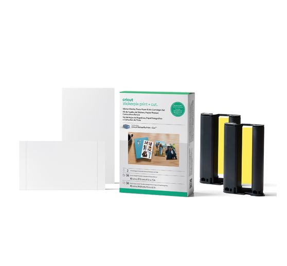 Sada StickerPix Print + Cut Cricut "Fotopap&iacute;r + archy samolepek", 74 d&iacute;ln&yacute;