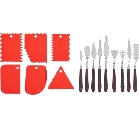 VBS Palette Knife & Notched Trowel Set, 15 pcs.